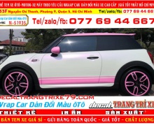 DÁN ĐỔI MÀU xe hơi mini cooper đẹp nhất dán ô tô chuyên nghiệp wrap car decal xe hơi cao cấp nhàn decal decaltrangtrixe79 decal candy nhôm xướt chrome chuyển màu tem xe đẹp giá rẻ dán ô tô tp hcm  51935