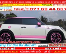 DÁN ĐỔI MÀU xe hơi mini cooper đẹp nhất dán ô tô chuyên nghiệp wrap car decal xe hơi cao cấp nhàn decal decaltrangtrixe79 decal candy nhôm xướt chrome chuyển màu tem xe đẹp giá rẻ dán ô tô tp hcm 51936