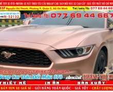 DÁN ĐỔI MÀU mustang mờ  đẹp nhất dán ô tô chuyên nghiệp wrap car decal xe hơi cao cấp nhàn decal decaltrangtrixe79 decal candy nhôm xướt chrome chuyển màu tem xe đẹp giá rẻ dán ô tô tp hcm  52132