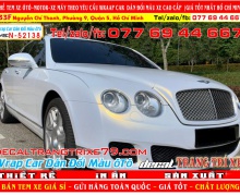 DÁN ĐỔI MÀU bentley trắng mờ  đẹp nhất dán ô tô chuyên nghiệp wrap car decal xe hơi cao cấp nhàn decal decaltrangtrixe79 decal candy nhôm xướt chrome chuyển màu tem xe đẹp giá rẻ dán ô tô tp hcm 52138