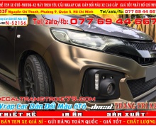 DÁN ĐỔI MÀU city đồng mờ  đẹp nhất dán ô tô chuyên nghiệp wrap car decal xe hơi cao cấp nhàn decal decaltrangtrixe79 decal candy nhôm xướt chrome chuyển màu tem xe đẹp giá rẻ dán ô tô tp hcm 52156